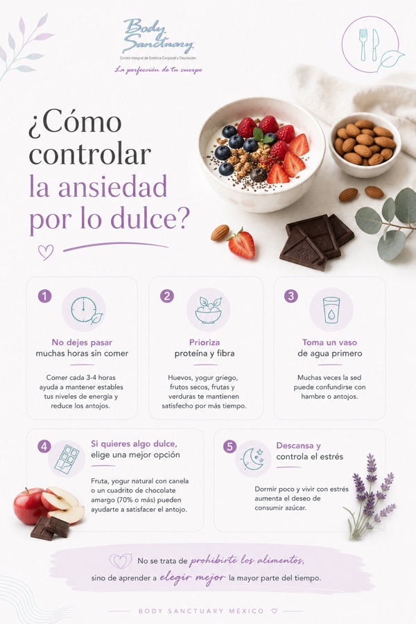 Consejos para manejar los antojos de algo dulce